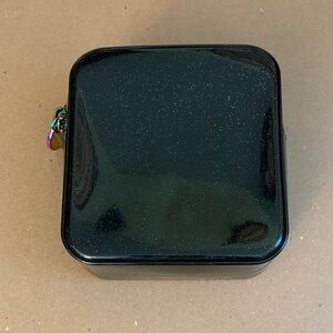Stoney Clover Lane Black Glitter Jelly Wicked Mini Pouch
